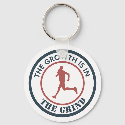 De groei is in het kielzog aan het lopen sleutelhanger (Voorkant)