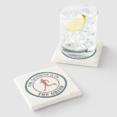 De groei is in het kielzog aan het lopen stenen onderzetter (Zijkant)