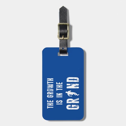 De groei is in volle omvang bagagelabel (Voorkant verticaal)