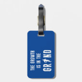 De groei is in volle omvang bagagelabel (Achterkant verticaal)