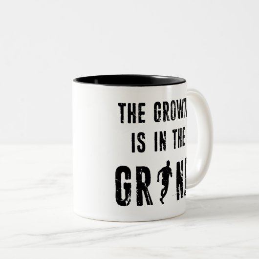 De groei is in volle omvang tweekleurige koffiemok (Voorkant rechts)