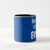 De groei is in volle omvang tweekleurige koffiemok (Center)