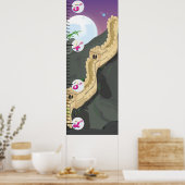 De Groei van de Chinese Muur grafiek Poster (Keuken)