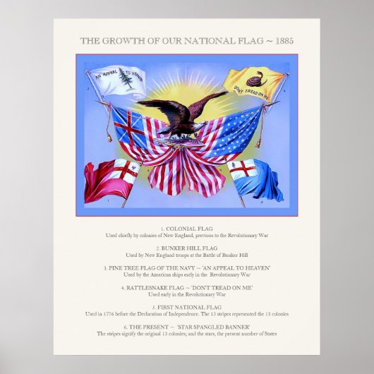 De groei van onze nationale vlag ~  poster (Voorkant)