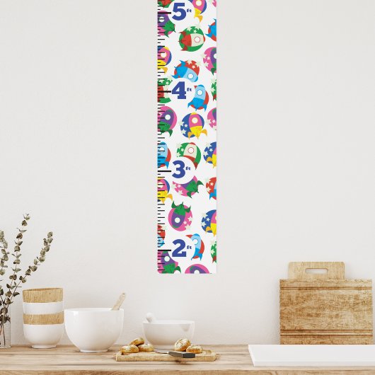 De Groeigrafiek van raketten. Poster (Keuken)