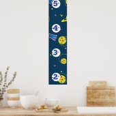 De Groeigrafiek van raketten. Poster (Keuken)