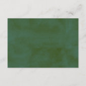 De groen & gouden bruiloft Collectie receptie Informatiekaartje (Achterkant)