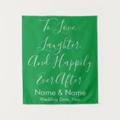 De Groene Achtergrond van de Douane voor het Ontva Wandkleed (Voorkant)