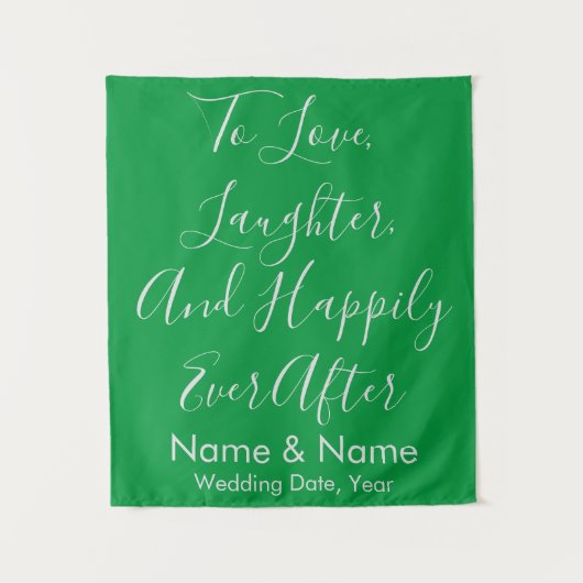 De Groene Achtergrond van de Douane voor het Ontva Wandkleed (Voorkant)