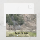 De groene ansichtkaart doorgeven briefkaart (Voorkant / Achterkant)