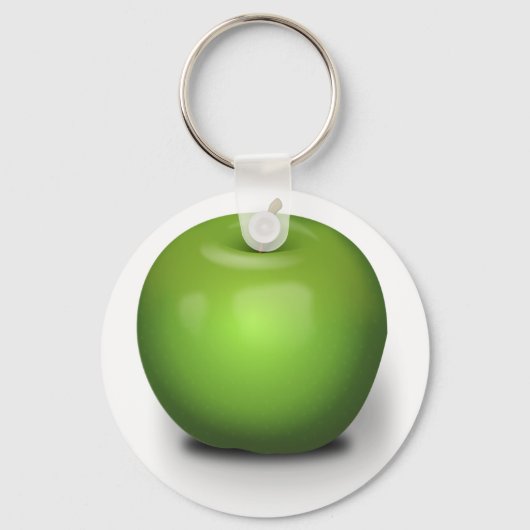 De groene appel sleutelhanger (Voorkant)