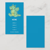 De groene Baby Dragon Play Date/Visitekaartje Contactkaartje (Voorkant / Achterkant)