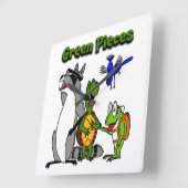 De "groene" bende van Drew Aquilina Vierkante Klok (Hoek)