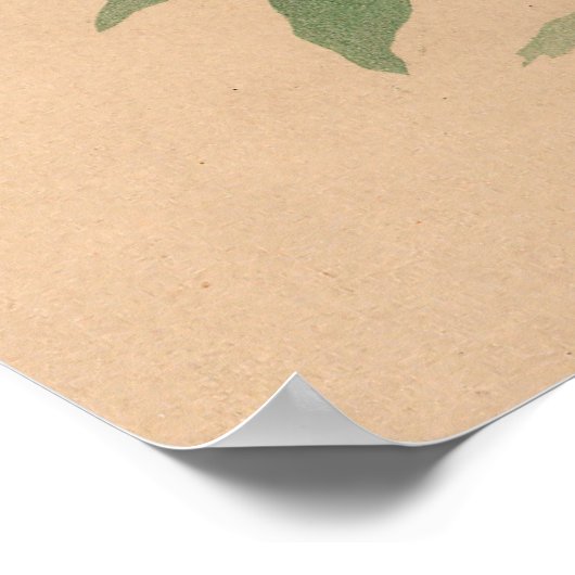 De Groene Boa van Joseph Wolf Poster (Hoek)