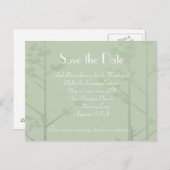 De Groene Boom van de pagina sparen de Herinnering Aankondigingskaart (Voorkant / Achterkant)