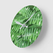 De groene BosNatuur van het Patroon van Varens Ronde Klok (Hoek)