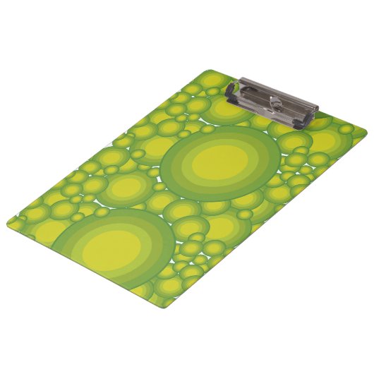 De groene bubbels klembord (Gekanteld)