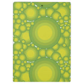 De groene bubbels klembord (Achterkant)