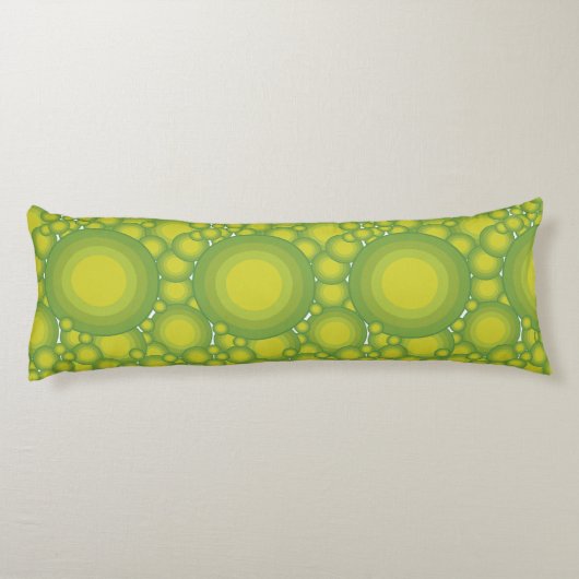 De groene bubbels lichaamskussen (Achterkant)