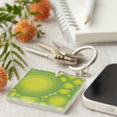 De groene bubbels sleutelhanger (Voorkant Rechts)