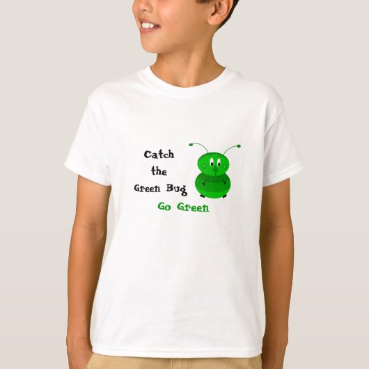 De groene buik vangen t-shirt (Voorkant)
