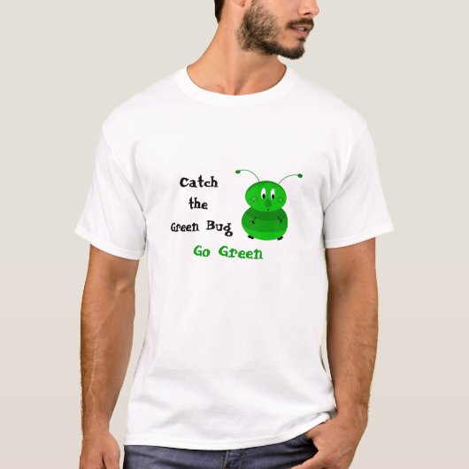 De groene buik vangen t-shirt (Voorkant)