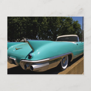 De groene Cadillac cabriolet van Elvis Presley in Briefkaart