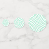 De Groene Controles van de Verkeerde Checkerboard  Confetti (Achterkanten)