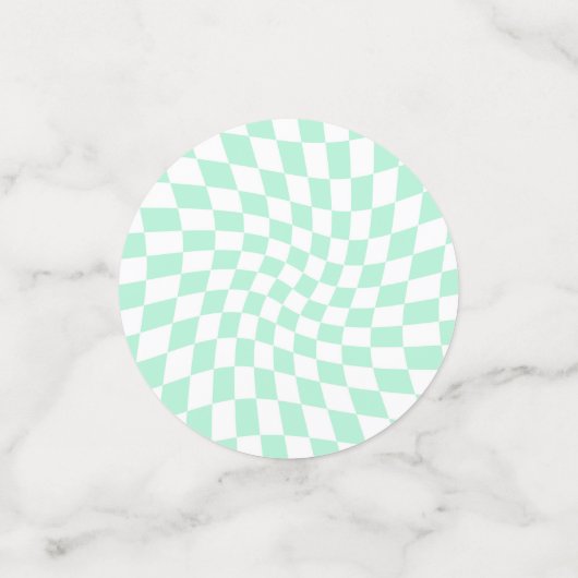 De Groene Controles van de Verkeerde Checkerboard  Confetti (Kleine voorkant)