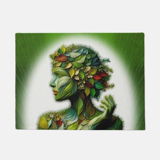De Groene Dame Deurmat (Voorkant)