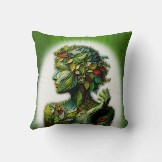 De Groene Dame Kussen (Achterkant)