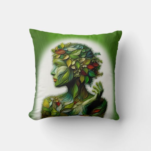 De Groene Dame Kussen (Voorkant)