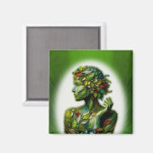 De Groene Dame Magneet (Voorkant / Achterkant)