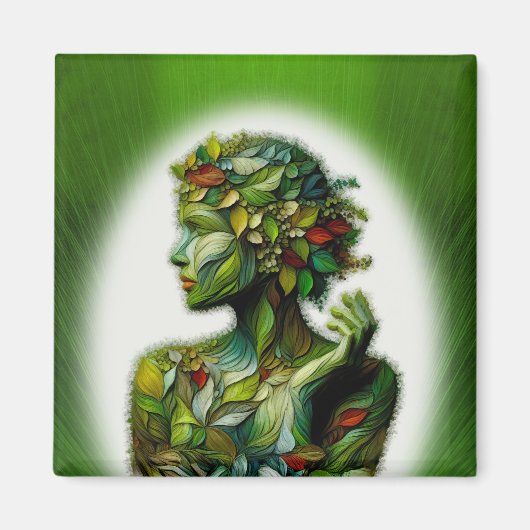 De Groene Dame Magneet (Voorkant)