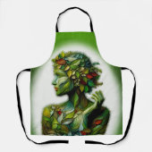 De Groene Dame Schort (Voorkant)