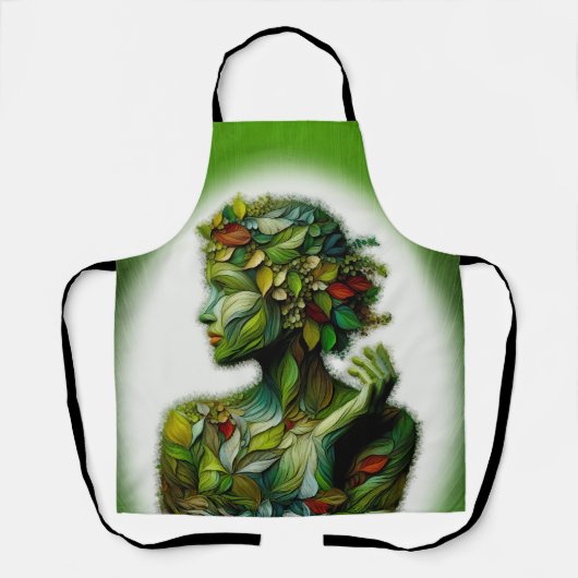 De Groene Dame Schort (Voorkant)