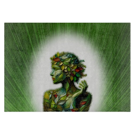 De Groene Dame Snijplank (Voorkant)