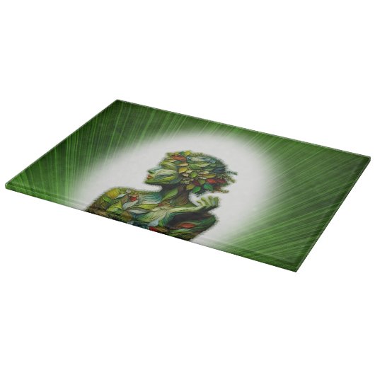 De Groene Dame Snijplank (Hoek)