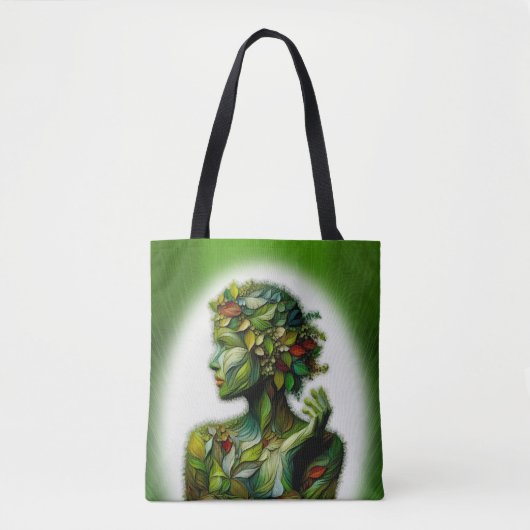 De Groene Dame Tote Bag (Voorkant)