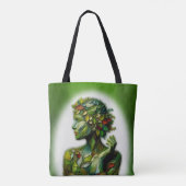 De Groene Dame Tote Bag (Achterkant)