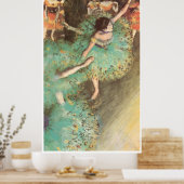 De Groene Dancer, c. 1880, Edgar Degas Poster (Keuken)
