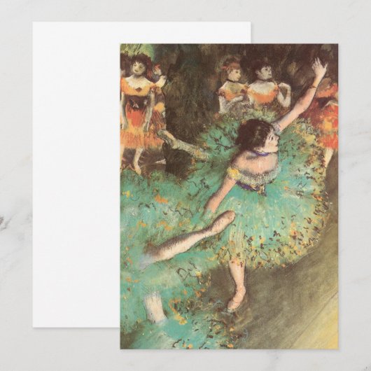 De groene danser van Edgar Degas,  ballet (Voorkant / Achterkant)
