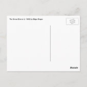 De groene danser van Edgar Degas,  ballet Briefkaart (Achterkant)