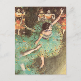 De groene danser van Edgar Degas,  ballet Briefkaart