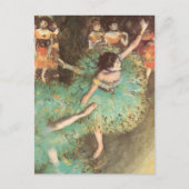 De groene danser van Edgar Degas,  ballet Briefkaart (Voorkant)