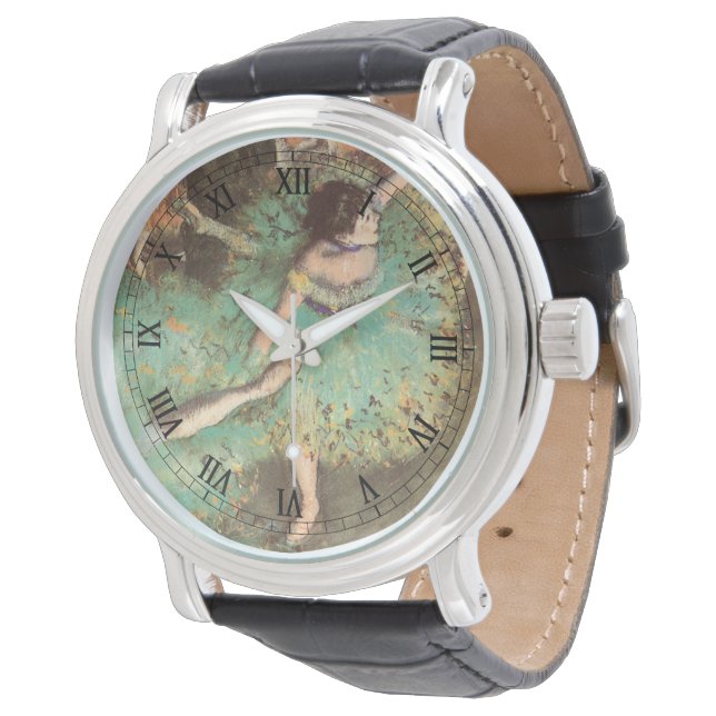 De groene danser van Edgar Degas,  ballet Horloge (Gekanteld)