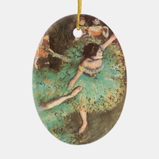 De groene danser van Edgar Degas,  ballet Keramisch Ornament (Voorkant)