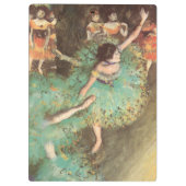 De groene danser van Edgar Degas,  ballet Klembord (Achterkant)