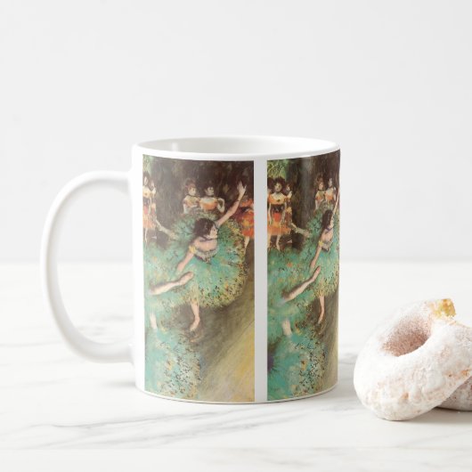 De groene danser van Edgar Degas, ballet Koffiemok (Met donut)