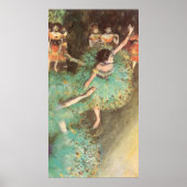 De groene danser van Edgar Degas,  ballet Poster (Voorkant)